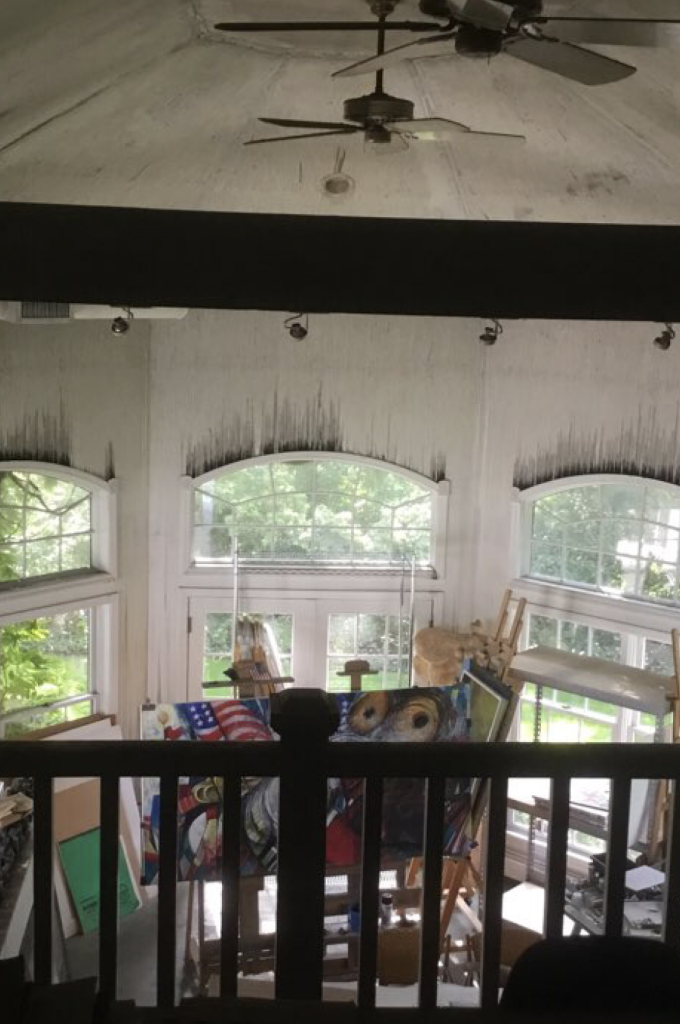 Soot permeated through the entire home as shown here.